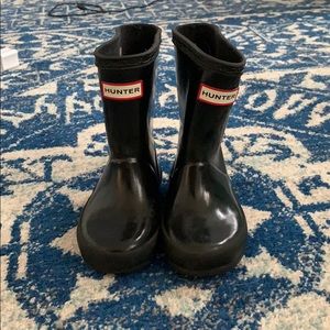 Hunter boots size 6 black